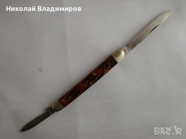 Българско джобно ножче П.Денев джобен нож, снимка 3 - Ножове - 54454817