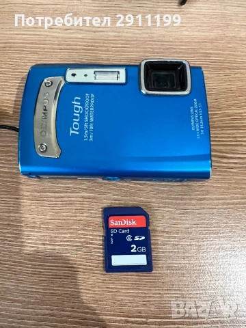 Устойчив фотоапарат Olympus Tough 14 Mp с подаръци, снимка 9 - Фотоапарати - 54657640