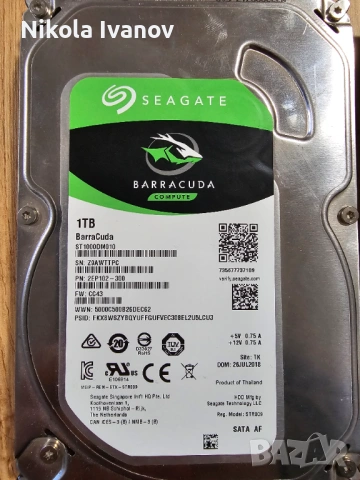 Лот от 9 бр. дефектни хард дискове (HDD/SSD) – за части/любители/хоби | Seagate, Samsung, WD, HGST, снимка 7 - Твърди дискове - 54016700