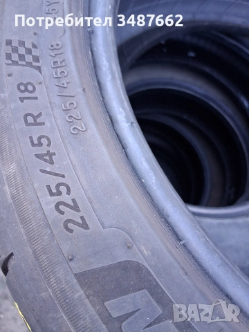 225 45 18 Michelin 2бр летни , снимка 5 - Гуми и джанти - 55072502