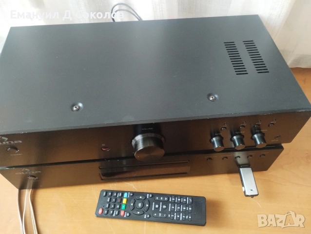 комбинация AUNA усилвател, тунер cd player и флашка в едно., снимка 14 - Ресийвъри, усилватели, смесителни пултове - 54339571