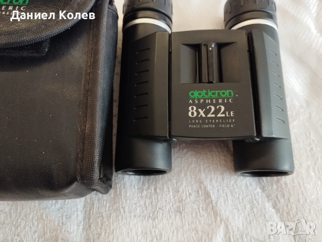 ТОП Супер Ловен Японски Бинокъл OPTICRON ASPHERIC 8x22 LE LONG EYERELIEF, снимка 2 - Екипировка - 54954754