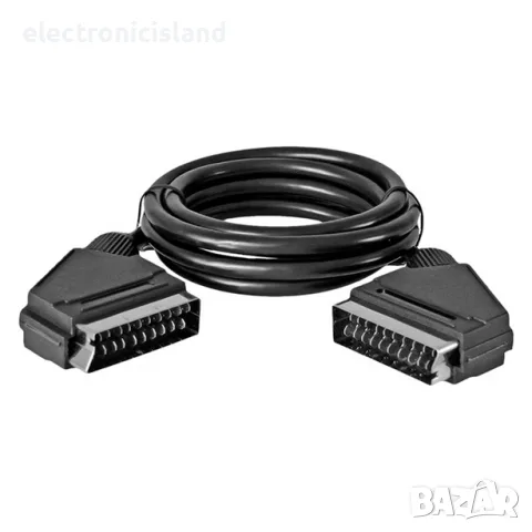 Нов качествен SCART / S-Video към SCART / S-Video кабел - 1,5 метра