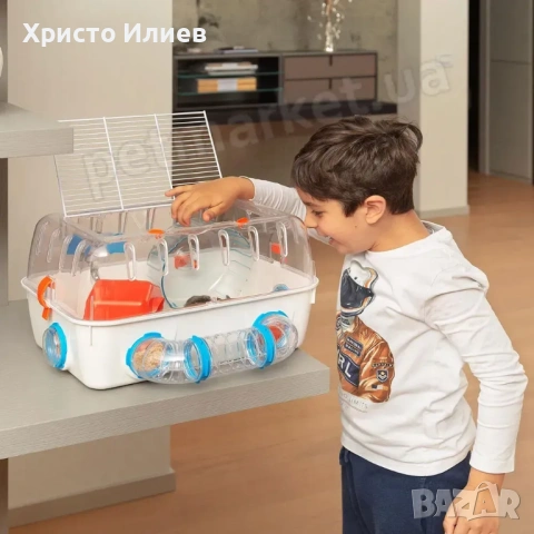 Клетка за хамстер с тръби за игра Ferplast Combi 1, снимка 8 - За гризачи - 54601090