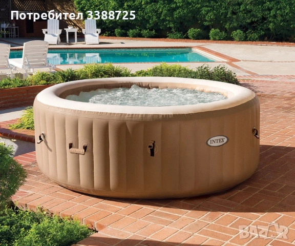Надуваемо джакузи INTEX PureSpa™ Bubble Massage, 165см х 71см