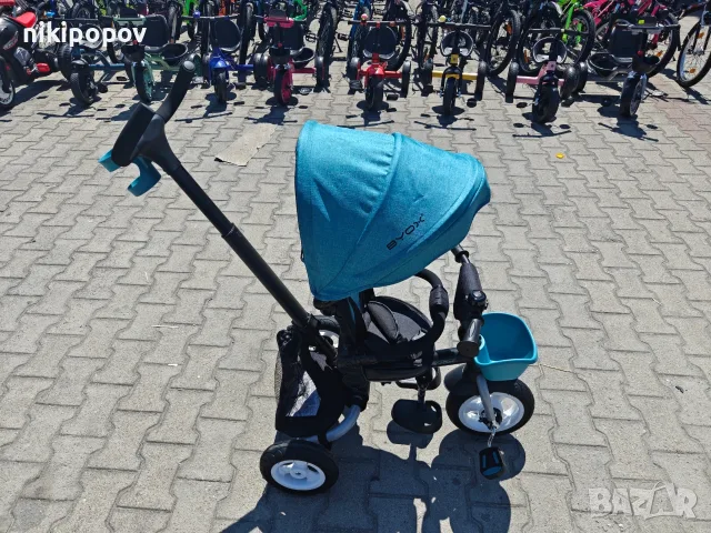 BYOX Детска триколка Flexy LUX син, снимка 3 - Детски велосипеди, триколки и коли - 55440219