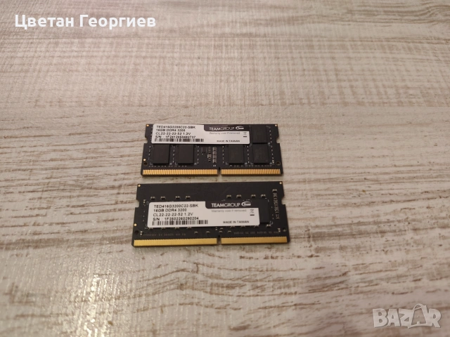 Продавам RAM памет за лаптоп 16 gb DDR4, снимка 2 - Части за лаптопи - 55205709