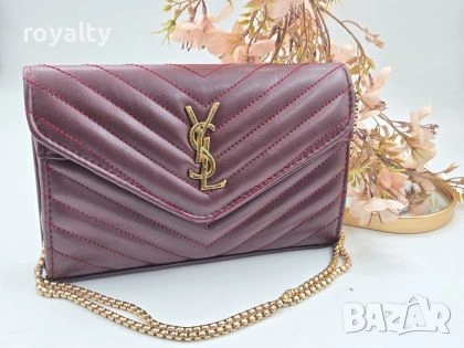 Yves Saint Laurent Нова Кожена Дамска Чанта YSL