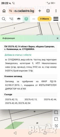 Продавам имот в с.Калиманци област Варна