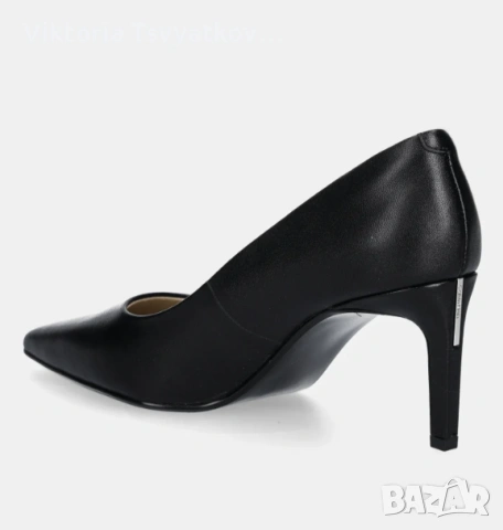 Calvin Klein ESS STILETTO 70 – кожени обувки с тънък ток, размер 37, снимка 5 - Дамски обувки на ток - 55281226
