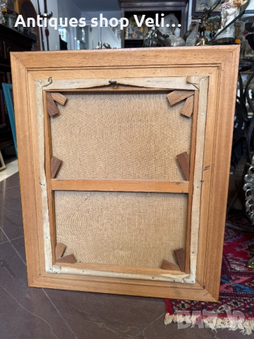 Рисувана картина с рамка №8025 , снимка 3 - Антикварни и старинни предмети - 53974005