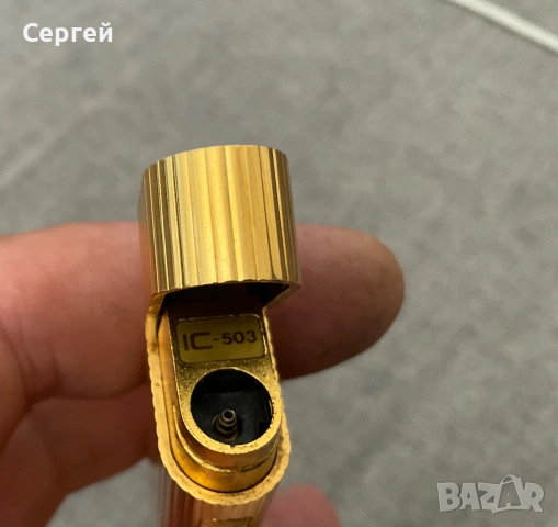 Шикозна винтидж японска запалка Maruman IC-503 K18 G.P. като ново, снимка 6 - Запалки - 54439108