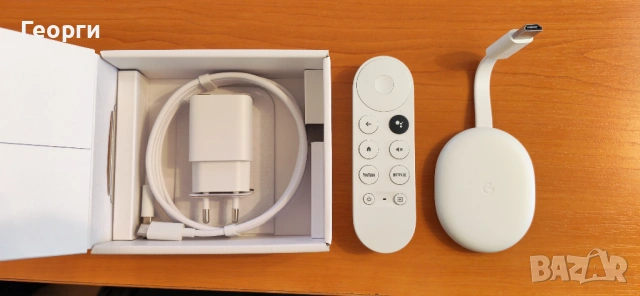 Google Chromecast TV, 4K, HDMI, Bluetooth, Wi-Fi, Бял , снимка 5 - Плейъри, домашно кино, прожектори - 54356694