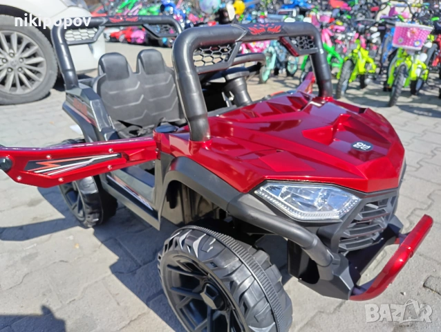 TEXAS акумулаторен джип FAST UTV червен, снимка 2 - Детски велосипеди, триколки и коли - 54811693