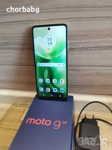 Motorola Moto G24 8GB RAM / 128GB с оригинално зарядно и калъф