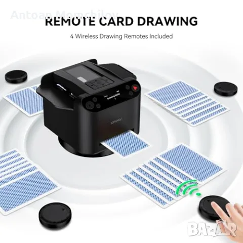 Разбърквач карти KPAW MAX 6 2-in-1 Automatic Card Shuffler Dealer, снимка 4 - Друга електроника - 55409899