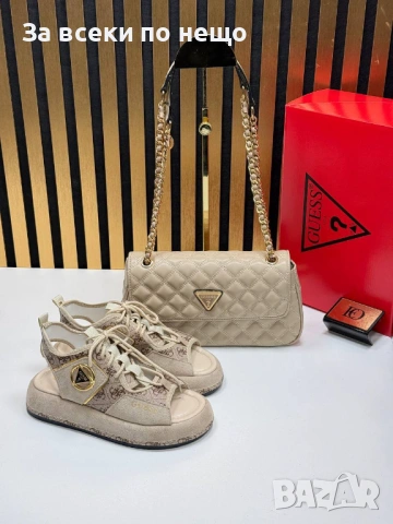 Guess Дамски Бежови Сандали Гес Код SK1454