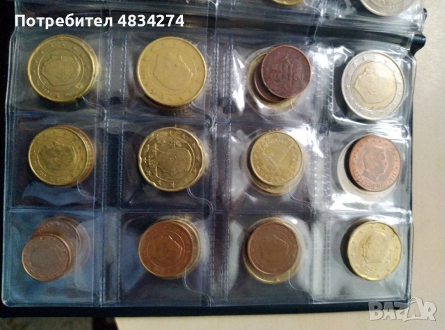 евро монети класьор, снимка 8 - Нумизматика и бонистика - 54629963