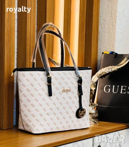 Guess Нова Дамска Кожена Чанта Гес 