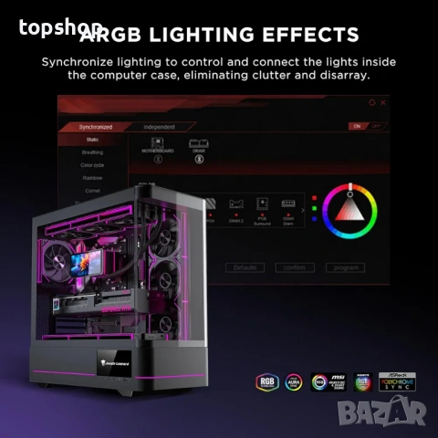 Нов Комплект 3бр. RGB вентилатори Jungle Leopard Interstellar-V2RS – Daisy Chain & PWM , снимка 6 - Други - 54554556
