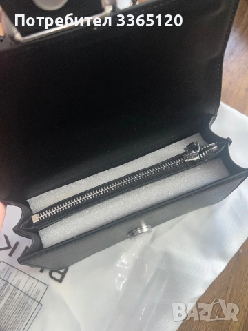 Черна чанта Pinko, снимка 6 - Чанти - 54172955