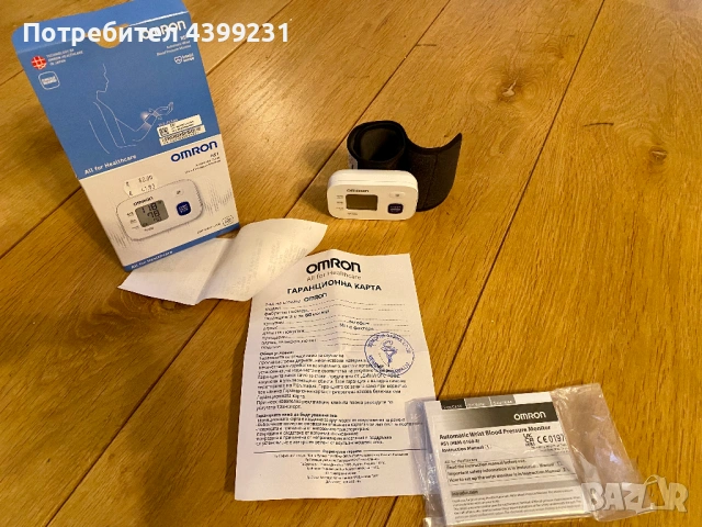 Апарат за кръвно налягане за китка, Omron RS1 – НОВ / в гаранция, снимка 4 - Друга електроника - 54704462