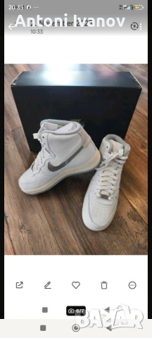 Nike AF1 Sculpt Summit White – 38,5, снимка 4 - Маратонки - 54362265