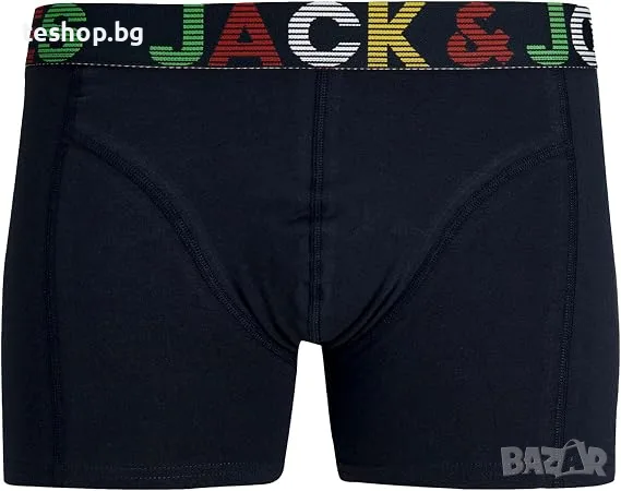 Мъжки бoксерки JACK & JONES, чифт от 3 размер L, снимка 2 - Бельо - 55628239