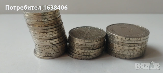 Лот монети Deutsche marks, снимка 2 - Нумизматика и бонистика - 54079253