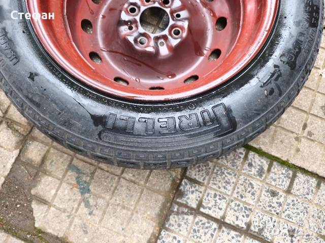 Резервна гума Фиат 135/80 R14, снимка 4 - Гуми и джанти - 54466252