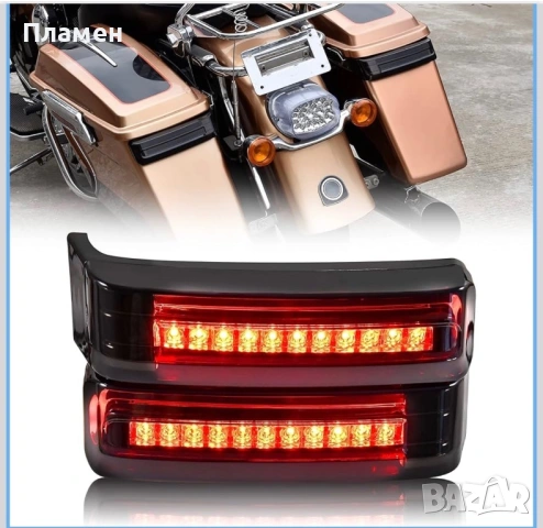LED Стопове и Мигачи за Куфари Harley Touring 97-13 Red Lens, снимка 3 - Части - 54738739