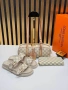 Louis Vuitton Нов Дамски Комплект Луи Витон Чехли Чанта Различни Цветове , снимка 5