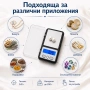 Точна малка джобна електронна везна кантар мини 0.01 до 200г за храна бижута злато камъни бижутерска, снимка 2