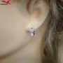 Обеци с платинено покритие 211227, снимка 4