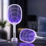 Електрическа палка 3 в 1 с UV лампа, USB зареждане, автоматична стойка – за комари, мухи и летящи на, снимка 2
