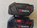 Акомулаторен Ъглошлайф WURTH AWS 18 -125P, снимка 3