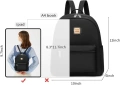 Дамска черна раница Cute Backpack модерна и удобна, снимка 2