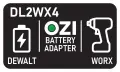 Преходник адаптер батерия DeWalt 18V/20V към инструмент Worx 4-pin DL2WX4, снимка 4