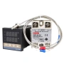 Дигитален терморегулатор REX C100 220V 0-400°C + SSR реле 40A + K-тип сонда 10106, снимка 1