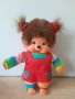Рядка винтидж кукла Мончичи (Monchhichi Rainbow Girl) от 80-те, снимка 2