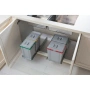 Кош за отпадъци Elletipi Ecofil PF01 44B2 2x24л За вграждане в чекмедже кош за боклук разделно , снимка 2