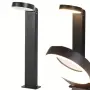 LED Градинска Лампа 18W – Външен Осветителен Стълб 60 см, Модерен Дизайн, Черен, снимка 3