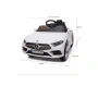 Розова акумулаторна кола Mercedes Benz CLS350 с кожена седалка 12V, снимка 10