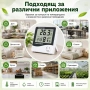 Точен електронен термометър с влагомер и часовник за температура въздух хигрометър за дома стая, снимка 3