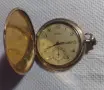Стар позлатен Au20 джобен часовник Zentra, снимка 1