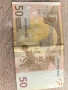 Рядка банкнота от 50 Евро с код G010C1, снимка 2