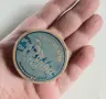 Стара рекламна метална кутия Спортен крем РОДОПИ 1950те, снимка 6