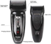 Тример за мъже Kemei KM-8013 с миеща се глава, Черен, снимка 5