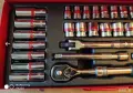 NEILSEN TOOLS гедоре /гидория 3/8",  33 части качествени вложки камъни комплект, снимка 9
