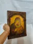 Красива икона на "Св.Богородица".Масивна, богато орнаментирана дървена рамка, снимка 5